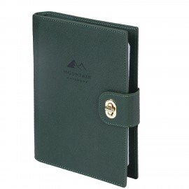 Ежедневник-органайзер недатированный B5 167х240мм BRAUBERG "Nova", под кожу, 160л, зеленый, 116202