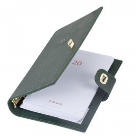 Ежедневник-органайзер недатированный B5 167х240мм BRAUBERG "Nova", под кожу, 160л, зеленый, 116202