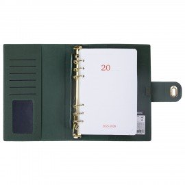 Ежедневник-органайзер недатированный B5 167х240мм BRAUBERG "Nova", под кожу, 160л, зеленый, 116202