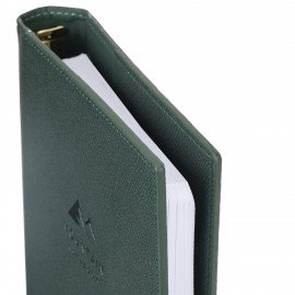 Ежедневник-органайзер недатированный B5 167х240мм BRAUBERG "Nova", под кожу, 160л, зеленый, 116202