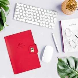 Ежедневник-органайзер недатированный B5 167х240мм BRAUBERG "Nova", под кожу, 160л, красный, 116203