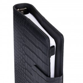 Ежедневник-органайзер недатированный B6 150x190мм BRAUBERG "Comodo", под кожу, 160л, черный, 116205