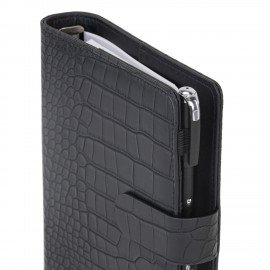 Ежедневник-органайзер недатированный B6 150x190мм BRAUBERG "Comodo", под кожу, 160л, черный, 116205