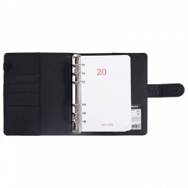 Ежедневник-органайзер недатированный B6 150x190мм BRAUBERG "Comodo", под кожу, 160л, черный, 116205