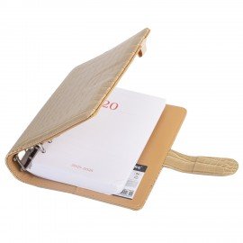 Ежедневник-органайзер недатированный B6 150x190мм BRAUBERG "Comodo", под кожу, 160л, бежевый, 116206