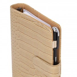 Ежедневник-органайзер недатированный B6 150x190мм BRAUBERG "Comodo", под кожу, 160л, бежевый, 116206