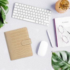 Ежедневник-органайзер недатированный B6 150x190мм BRAUBERG "Comodo", под кожу, 160л, бежевый, 116206