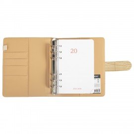 Ежедневник-органайзер недатированный B6 150x190мм BRAUBERG "Comodo", под кожу, 160л, бежевый, 116206