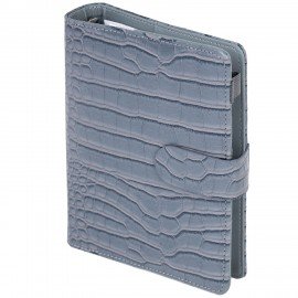 Ежедневник-органайзер недатированный B6 150x190мм BRAUBERG "Comodo", под кожу, 160л, серый, 116207