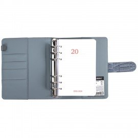 Ежедневник-органайзер недатированный B6 150x190мм BRAUBERG "Comodo", под кожу, 160л, серый, 116207