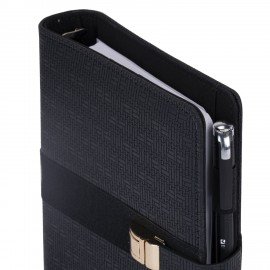 Ежедневник-органайзер недатированный В6 150х190мм BRAUBERG "Orion", под кожу, 160л, черный, 116209