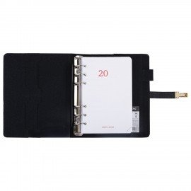 Ежедневник-органайзер недатированный В6 150х190мм BRAUBERG "Orion", под кожу, 160л, черный, 116209