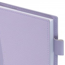 Ежедневник недатированный В6 130х185мм BRAUBERG "Gleam", под кожу, 160л, сиреневый, 116221