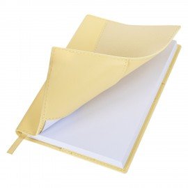 Ежедневник недатированный В6 130х185мм BRAUBERG "Gleam", под кожу, 160л, желтый, 116222
