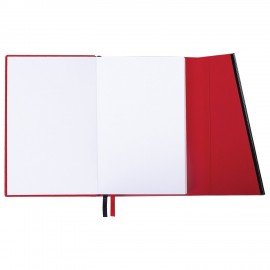 Ежедневник недатированный А5 145х213мм BRAUBERG "Vogue", под кожу, магнитный клапан, 160л, красный, 116225