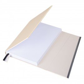 Ежедневник недатированный А5 145х213мм BRAUBERG "Vogue", под кожу, магнитный клапан, 160л, бежевый, 116226