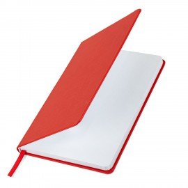 Блокнот А5 138x213мм BRAUBERG Basic, под кожу, 80л, клетка, красный, 116228