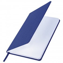 Блокнот А5 138x213мм BRAUBERG Basic, под кожу, 80л, клетка, синий, 116229