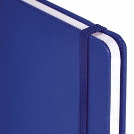 Блокнот А5 138x213мм BRAUBERG Basic, под кожу, 80л, клетка, синий, 116229