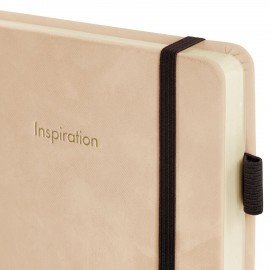 Ежедневник недатированный А5 138x213мм BRAUBERG Velvet, резинка, держатель, 160л, розовый, 116246