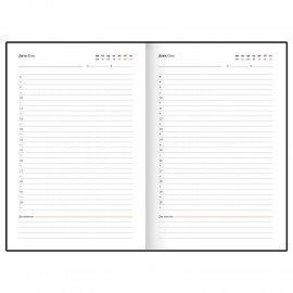 Ежедневник недатированный А5 145х220мм, BRAUBERG Zipline, под кожу, карман-молния, 160л, фиолетовый, 116249