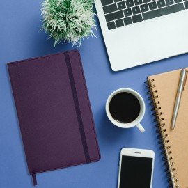 Ежедневник недатированный А5 138х213мм BRAUBERG Base, под кожу, 160л, фиолетовый, 116256