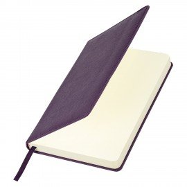 Ежедневник недатированный А5 138х213мм BRAUBERG Base, под кожу, 160л, фиолетовый, 116256