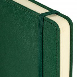 Ежедневник недатированный А5 138х213мм BRAUBERG Base, под кожу, 160л, темно-зеленый, 116257