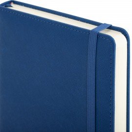 Ежедневник недатированный А5 138х213мм BRAUBERG Base, под кожу, 160л, синий, 116258
