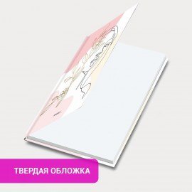 Ежедневник недатированный с резинкой А5 145х203мм, BRAUBERG, твердый, фольга, 128л, Figure, 116297