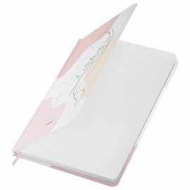 Ежедневник недатированный с резинкой А5 145х203мм, BRAUBERG, твердый, фольга, 128л, Figure, 116297