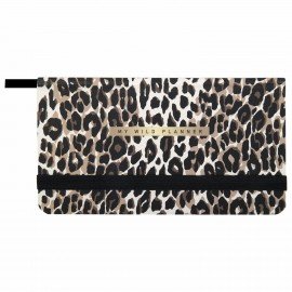 Еженедельник недатированный с резинкой 171х93мм, BRAUBERG, твердый, 64л, Leopard print, 116312