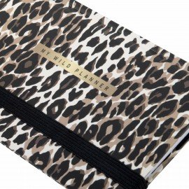 Еженедельник недатированный с резинкой 171х93мм, BRAUBERG, твердый, 64л, Leopard print, 116312