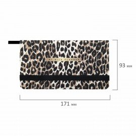 Еженедельник недатированный с резинкой 171х93мм, BRAUBERG, твердый, 64л, Leopard print, 116312