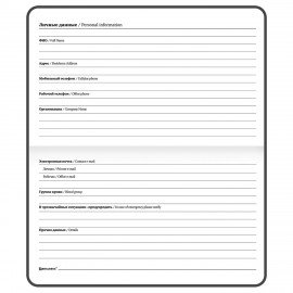 Еженедельник недатированный с резинкой 171х93мм, BRAUBERG, твердый, голубой, 64л, Minimal, 116313