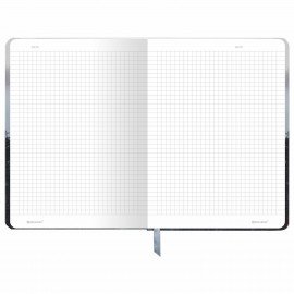 Блокнот с резинкой в клетку 96л, А5 145х203, твердая обложка, BRAUBERG, Дизайн 1, 116315