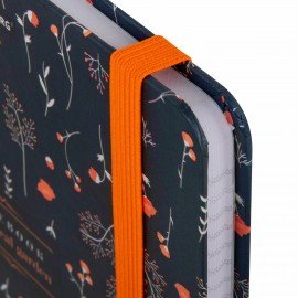 Блокнот с резинкой в клетку 96л, А5 145х203, твердая обложка, BRAUBERG, Дизайн 3, 116317