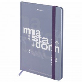 Блокнот с резинкой в клетку 96л, А5 145х203, твердая обложка, BRAUBERG, Дизайн 4, 116318