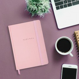 Блокнот с резинкой в клетку 96л, А5 145х203, твердая обложка, BRAUBERG, Дизайн 5, 116319