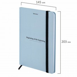 Блокнот с резинкой в клетку 96л, А5 145х203, твердая обложка, BRAUBERG, Дизайн 7, 116321