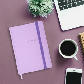 Блокнот с резинкой в клетку 96л, А5 145х203, твердая обложка, BRAUBERG, Дизайн 8, 116322