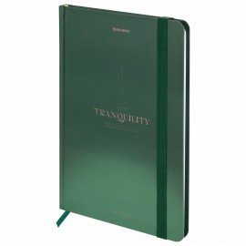 Блокнот с резинкой в клетку 96л, А5 145х203, твердая обложка с фольгой, BRAUBERG, Дизайн 12, 116326