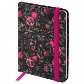 Блокнот с резинкой в клетку 96л, МАЛЫЙ ФОРМАТ А6 109х148, твердая обложка, BRAUBERG, Дизайн 1, 116331