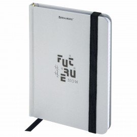 Блокнот с резинкой в клетку 96л, МАЛЫЙ ФОРМАТ А6 109х148, твердая обложка, BRAUBERG, Дизайн 2, 116332