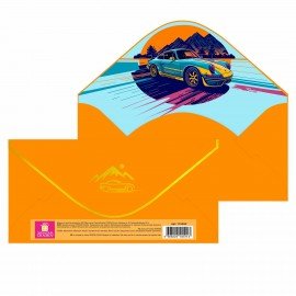 Конверт для денег "Soft Style" 166х82мм, софт тач, фольга, ЗОЛОТАЯ СКАЗКА, 6 дизайнов, 116362