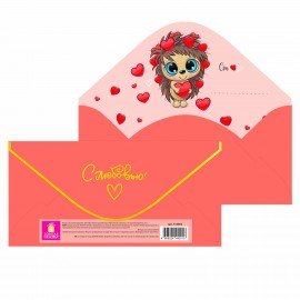 Конверт для денег НАБОР 6 дизайнов, 166х82мм, софт тач, фольга ЗОЛОТАЯ СКАЗКА, 116364