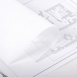 Калька для чертежных и дизайнерских работ папка, А3, 297х420 мм, 40 г/м2, 40 листов, BRAUBERG, 116374
