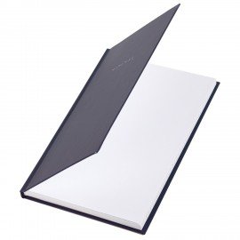 Блокнот А5 134х206 мм, 80 л., твёрдый, клетка, BRAUBERG "Minimal", синий, 116439