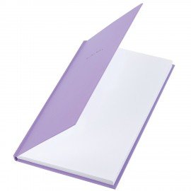 Блокнот А5 134х206 мм, 80 л., твёрдый, клетка, BRAUBERG "Minimal", сиреневый, 116440