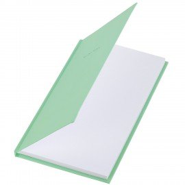 Блокнот А5 134х206 мм, 80 л., твёрдый, клетка, BRAUBERG "Minimal", мятный, 116443